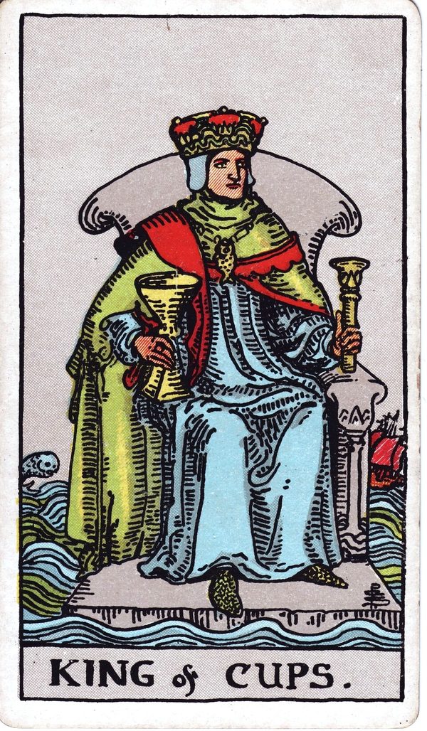 King of Cups from the original 1909 printing