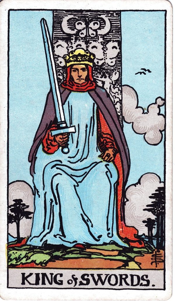King of Swords from the original 1909 printing
