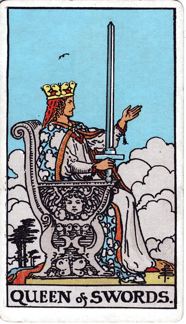 Queen of Swords from the original 1909 printing
