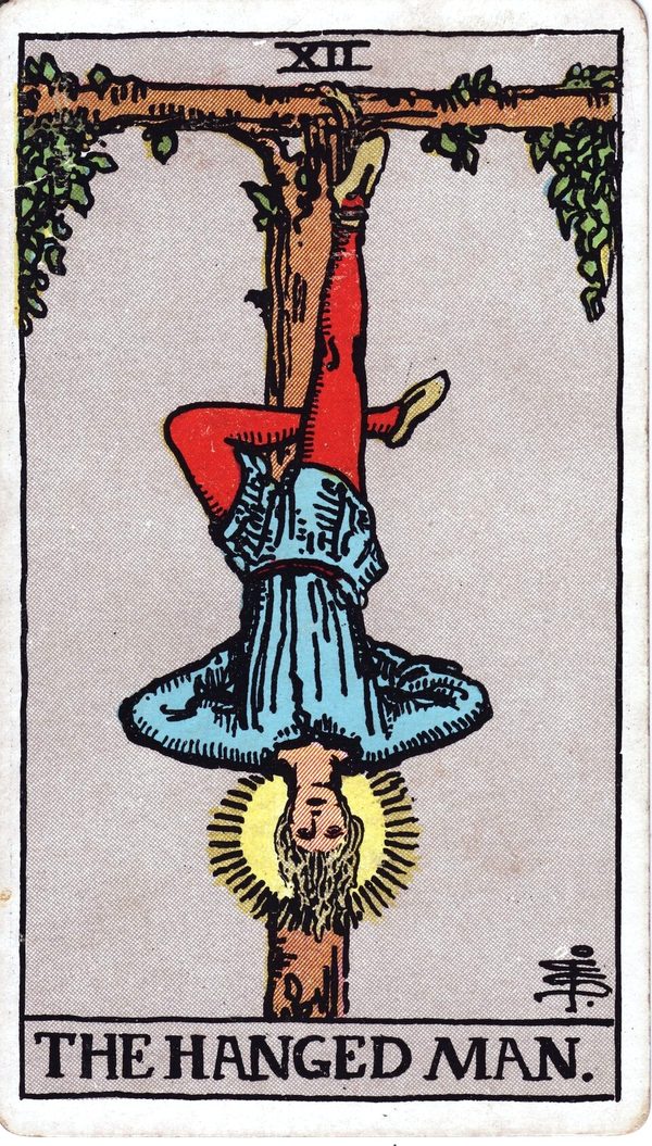 The Hanged Man from the original 1909 printing
